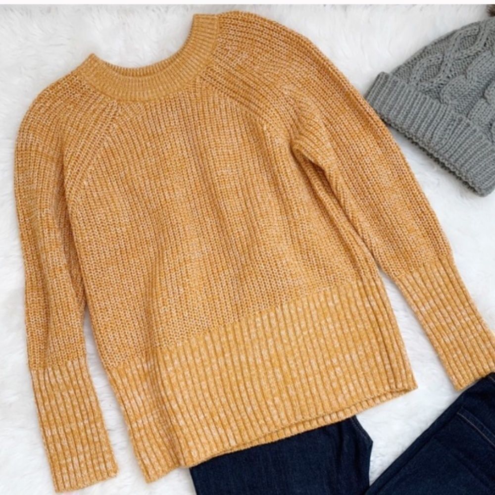 Universal Threads knit pullover sweater mustard S - Picture 3 of 5